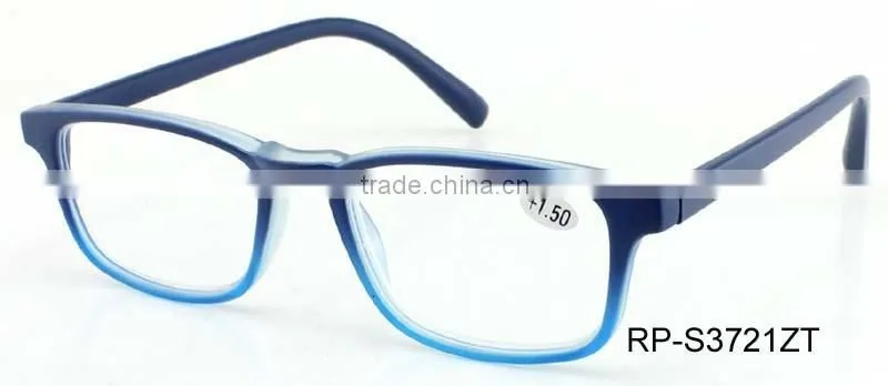 RP-S3721 Gradient colorful big frame hot fashion cheap plastic reading glasses