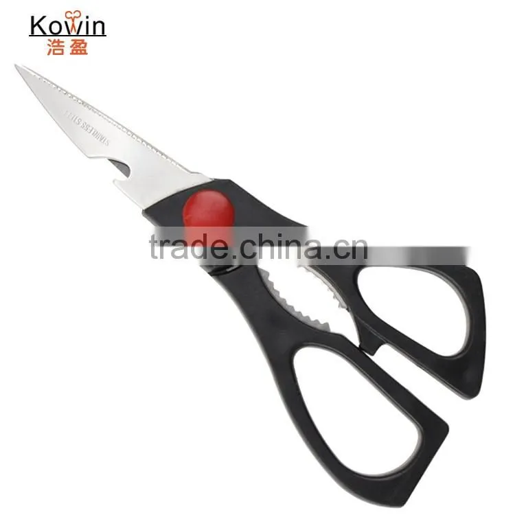 New Fasion kitchen stainless steel poultry scissor with bottle opener