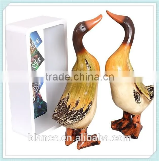 handmade resin duck statue for garden decoration