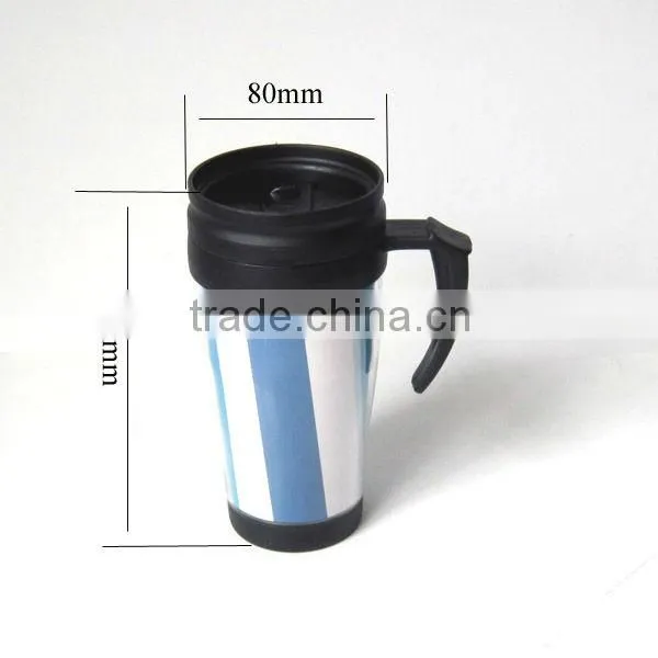 Paper cup with plastic