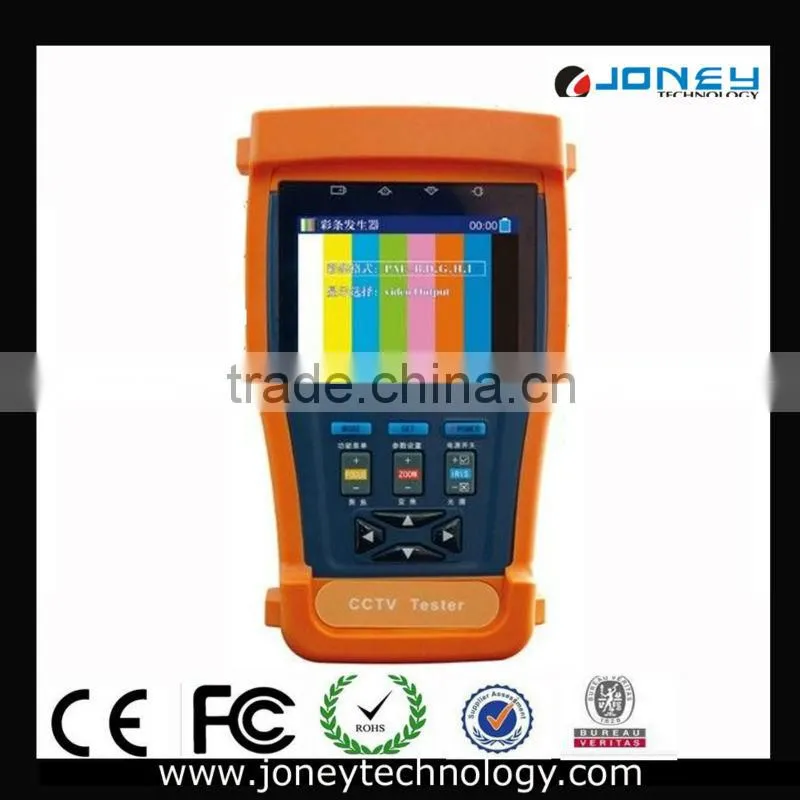 3.5 inch TFT LCD CCTV Tester rs485/232 with IP address scan and PTZ analysis