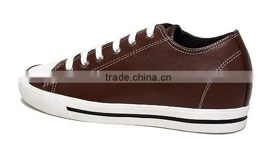 2016 china wholesale sneekers height increasing leather shoes