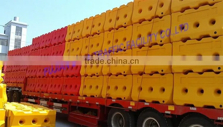 Traffic plastic barrier for work zone