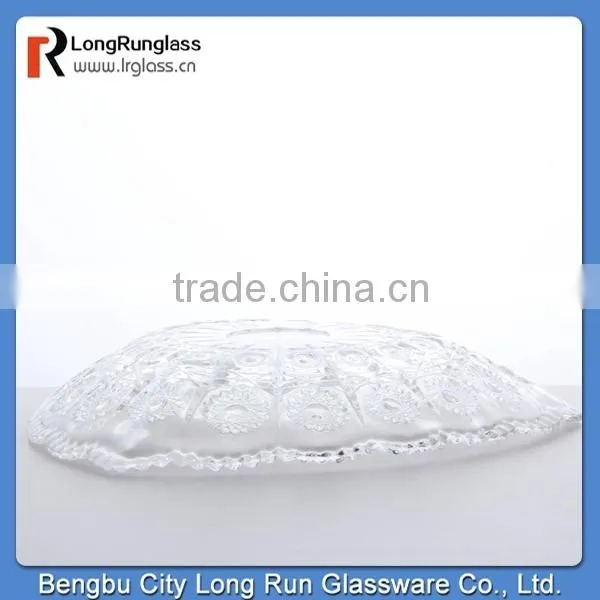 LongRun fashionable home decorative modern design glass salas plate