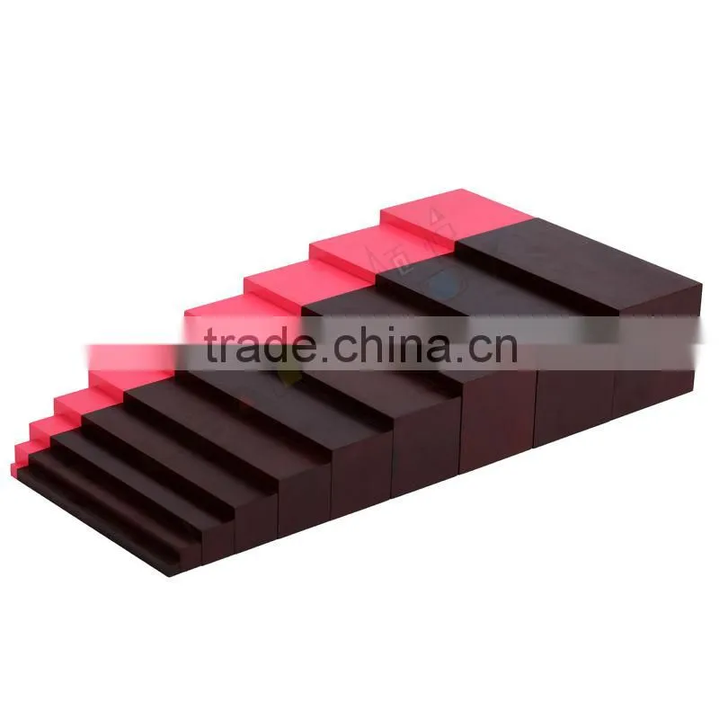 Montessori materials in china sensorial toy for brown stairs