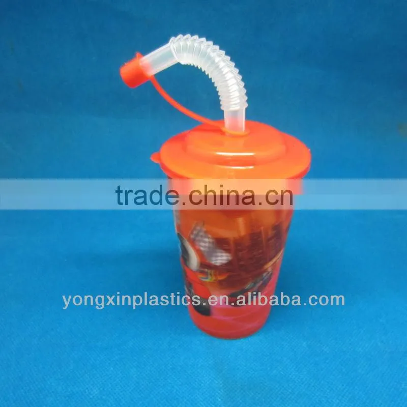 3D Lenticular Cup with straw and lid