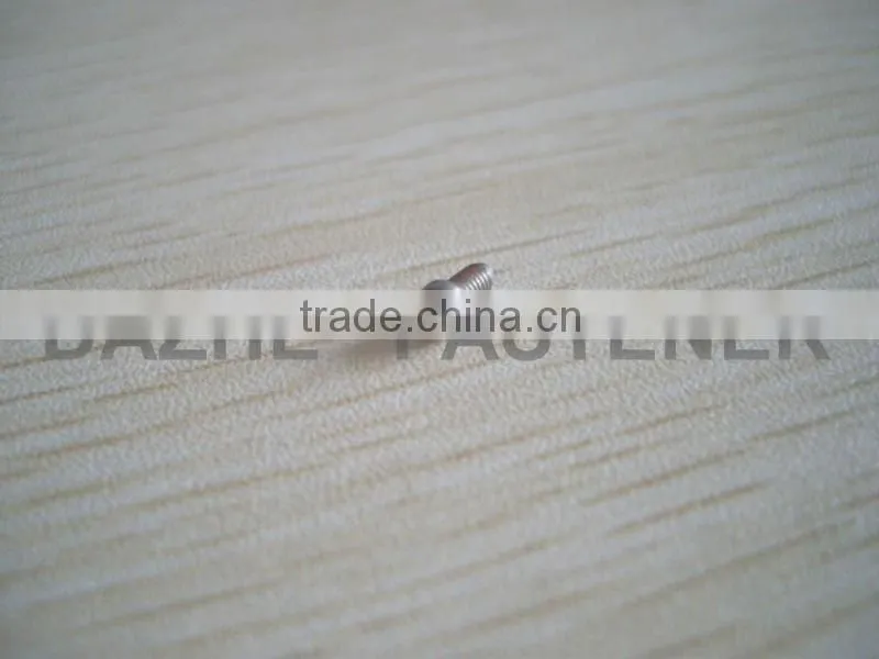 Small size pan head cross recess sloted machine screw