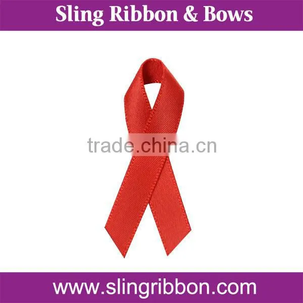 Wholesale Pink Ribbon with Golden Pin