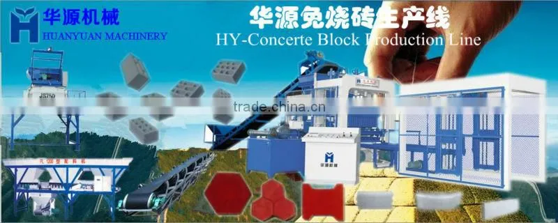 block making machine for sale HYM- QT4-15 automatic cement Brick Machine mobile block machine