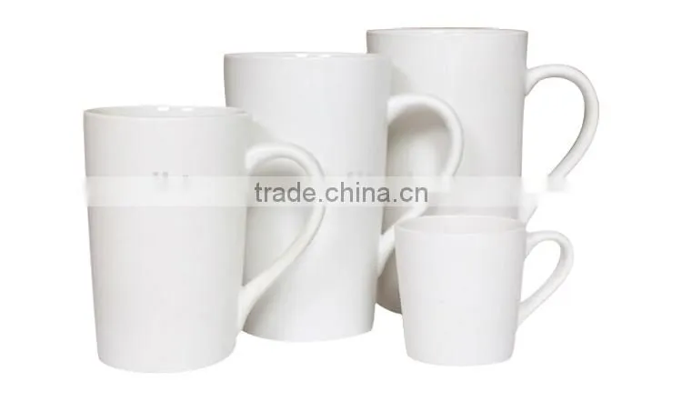 Wholesale promotional white blank ceramic mug for advertising
