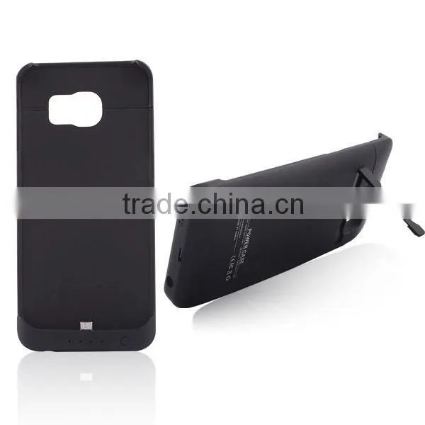 4200mAh External Backup Battery Power Back Case For Samsung Galaxy S6 Edge