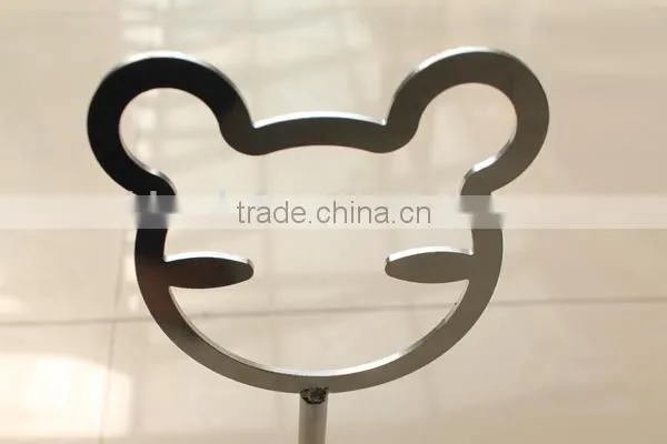 cute bear head display bag rack