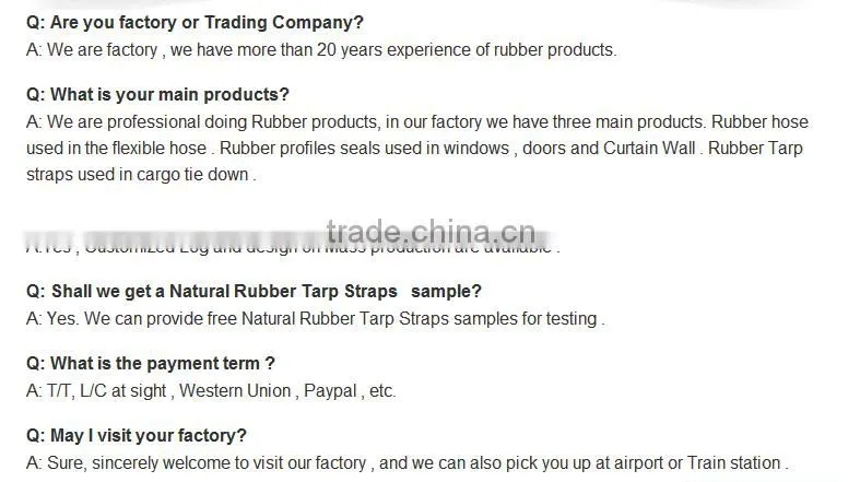 Very popular rubber profile
