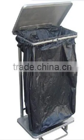 Stainless steel garbage bag sack holder