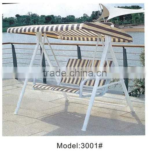 England Stripped iron frame swing chair two seat restaurant swing benches