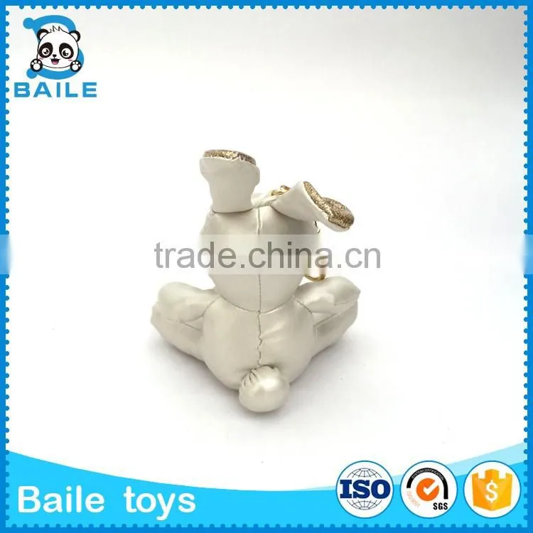Best workmanship custom plush animal toy rabbit keychain