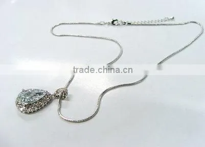 fashion necklace mood necklace cubic zircon jewelry brass