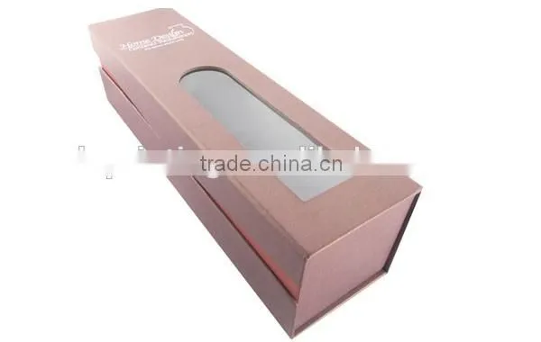 hot sale high quality custom wine bottle storage case with different colors and window made in shanghai