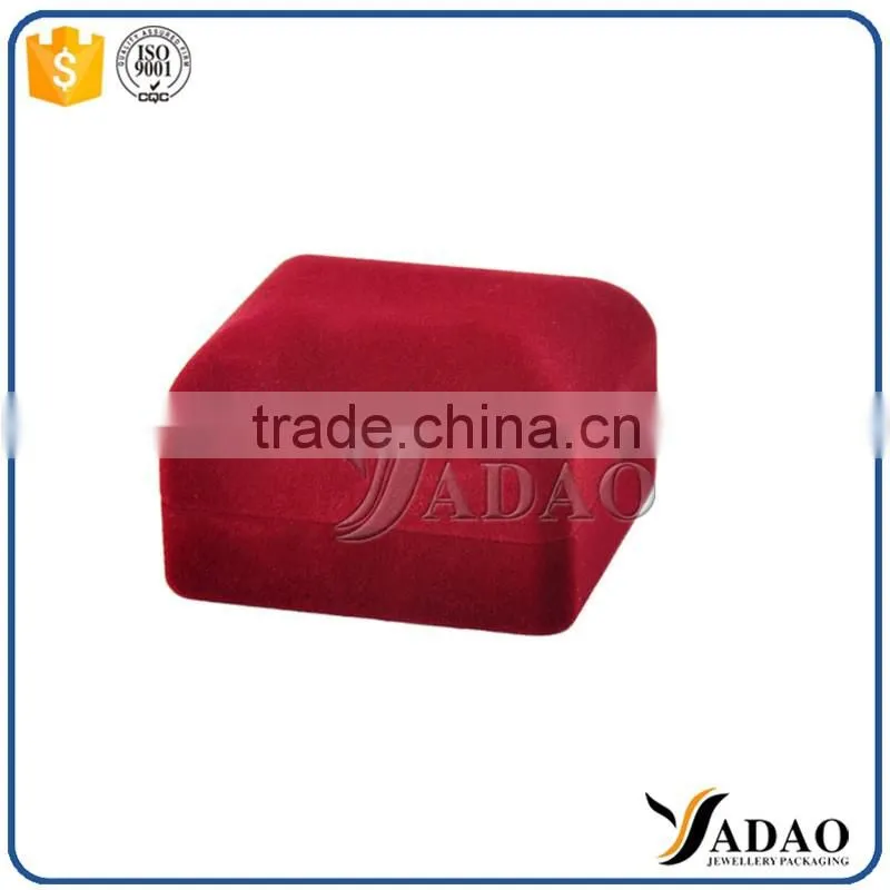 Top quality custom printed red stone jewelry packaging box