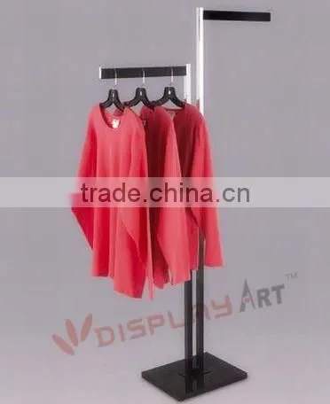 2 Arm Metal Garment Rack for Shop