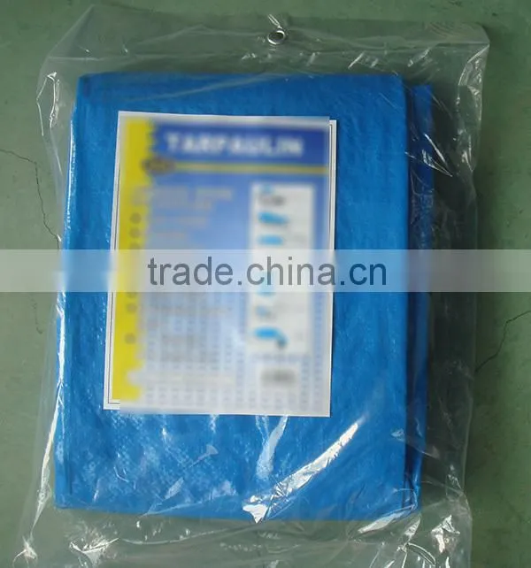 2015 hot sale white color PE tarpaulin with aluminum eyelets