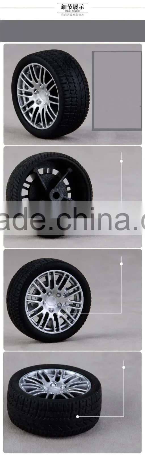 DIY toys accessories 35mm natural rubber wheel model tires, diameter of bore is 3mm