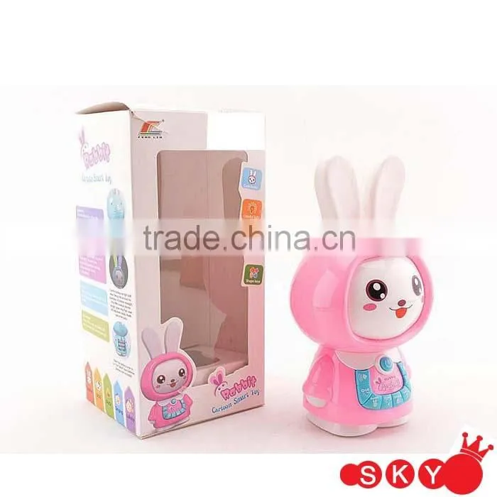 2016 lovely rabbit kids story learning machine