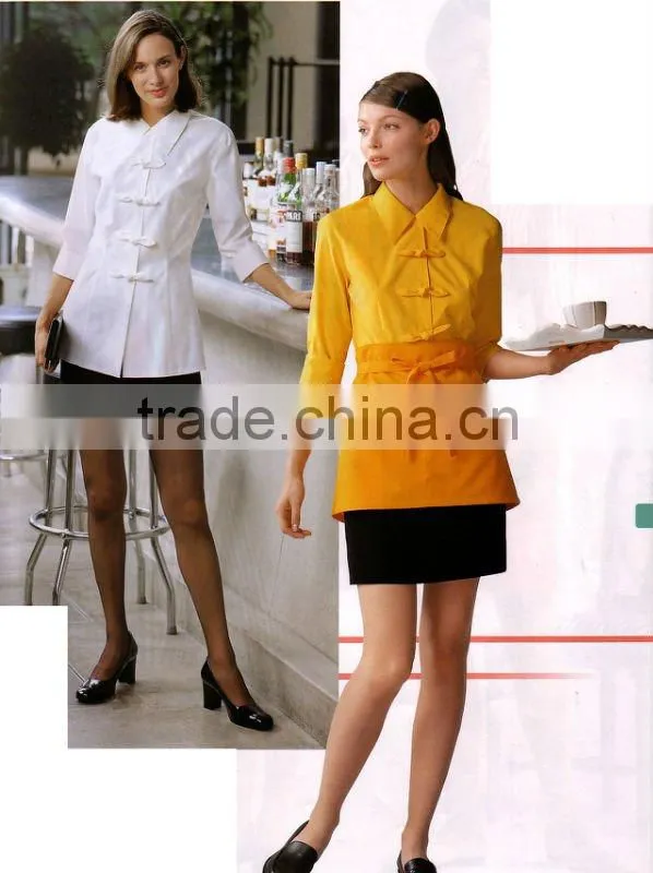 Customized hand made restaurant waiter uniform