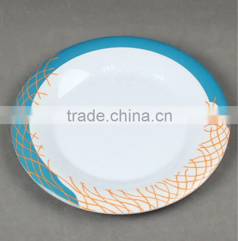 melamine plate and cutlery dinner set