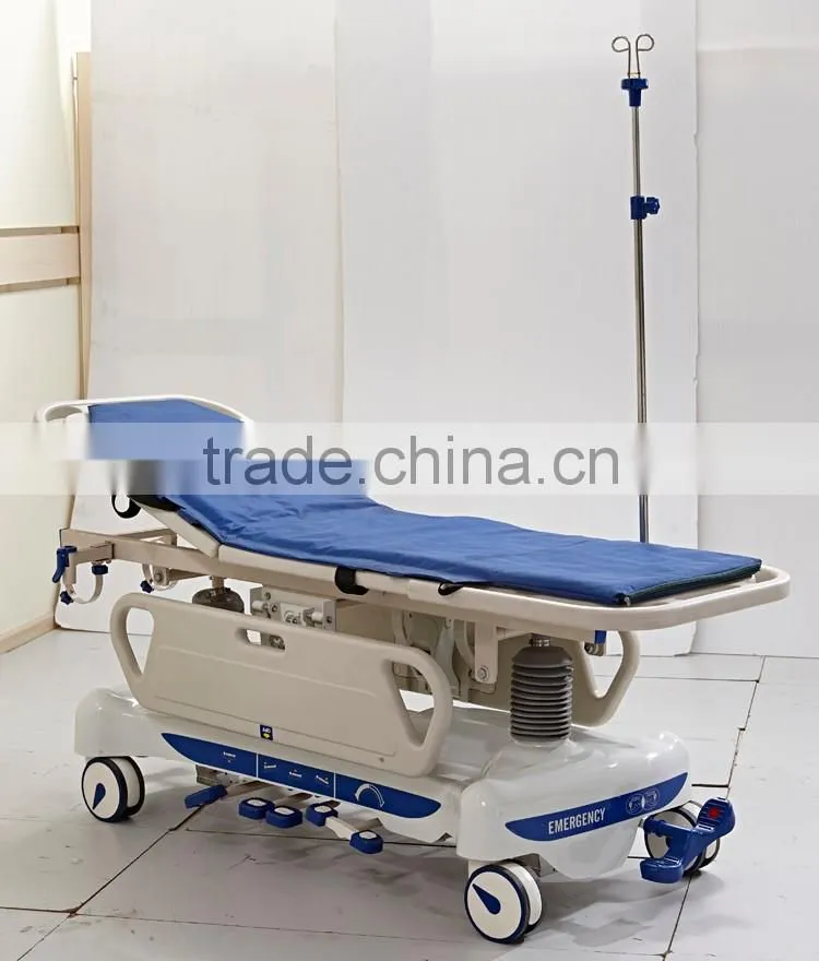 hospital equipment luxurious manual hydraulic emergency stretcher