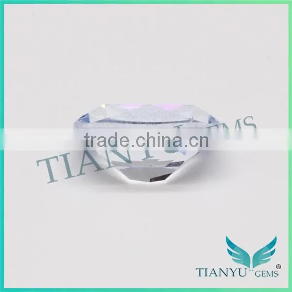 7x9mm sea blue green color 105# cushion shape synthetic spinel gemstone semi precious stone