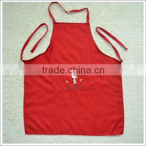 Polyester Print Fabric One Pocket Anime Aprons