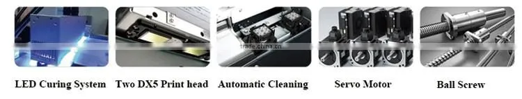 Flatbed uv digital printer A3 size& uv ceramic tile printer