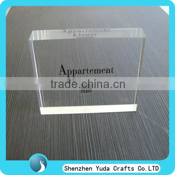 pmma logo block,plexiglass brand block,perspex brand block