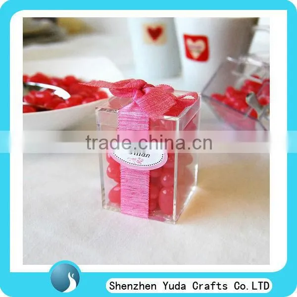 Mini Acrylic Candy Bin,bride and groom wedding favor box,party favor boxes