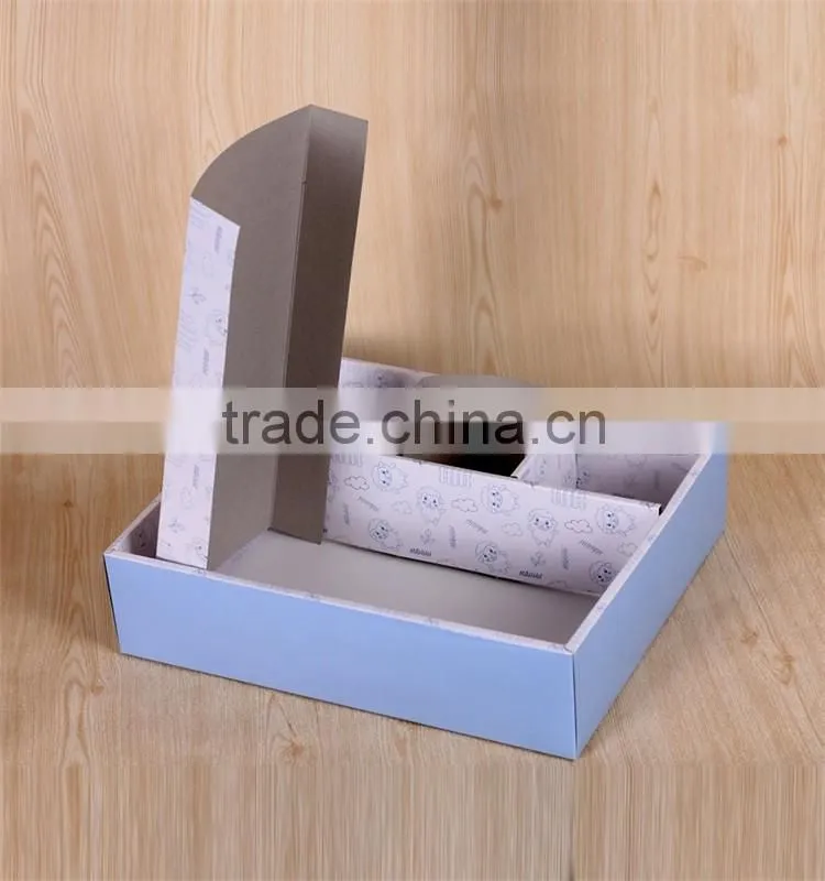 Exquisite clear plastic cardboard suitcase baby gift box