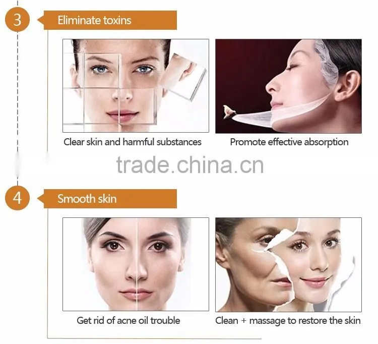 Small portable Multi-function ultrasonic facial equipment iontophoresis ion beauty device