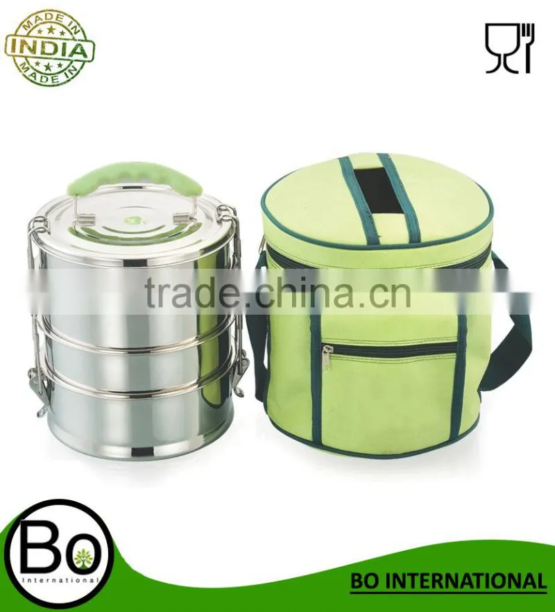Stainless Steel colour Lunch Box 160x102x55 mm