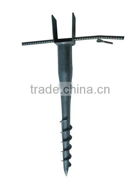 Hot Dipped Galv. Highest Quality Ground Screw Pole Anchor