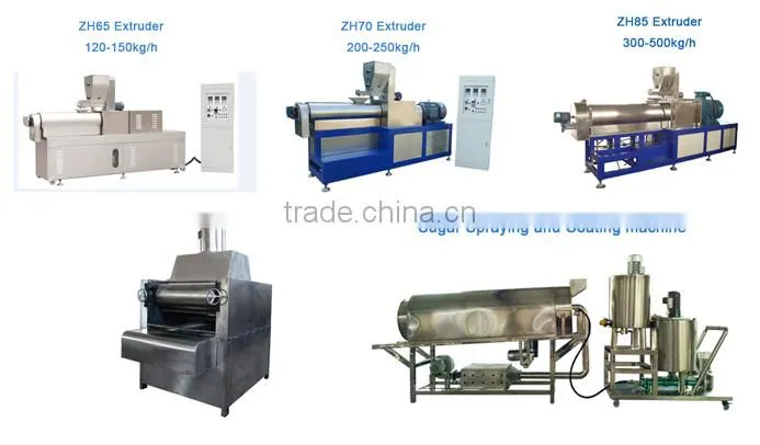 Automatic Industrial Breakfast Cereal Corn Flakes Making Machinery