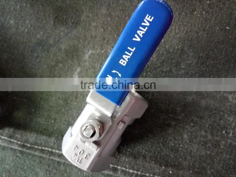 China Manufacture stainless steel 2pcs forged ball valve,304 SS 2pcs ball valve