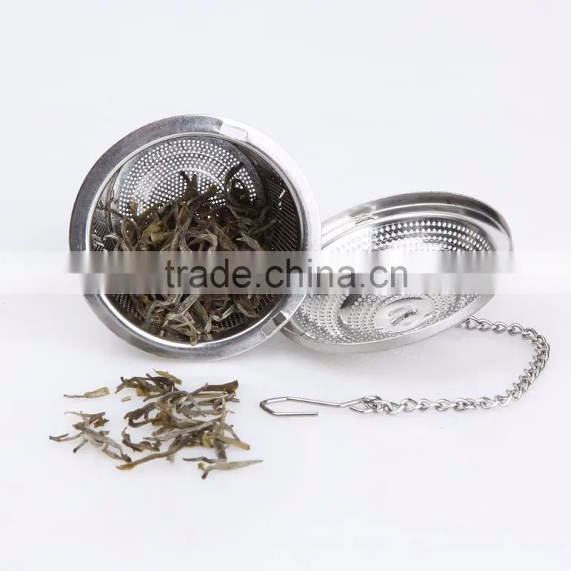 2 set of stainless steel 304 tea infuser cup with 2 bottom trays + 1 tea spoon