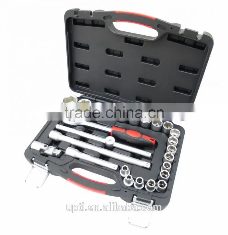 Taiwan Made High Quality Professional 25pcs 1/2" Dr. Socket Set Socket Wrench Set Hand Tool Set