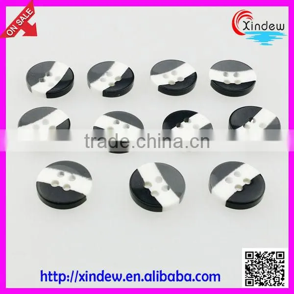 Black striped shirt button for men wholesale