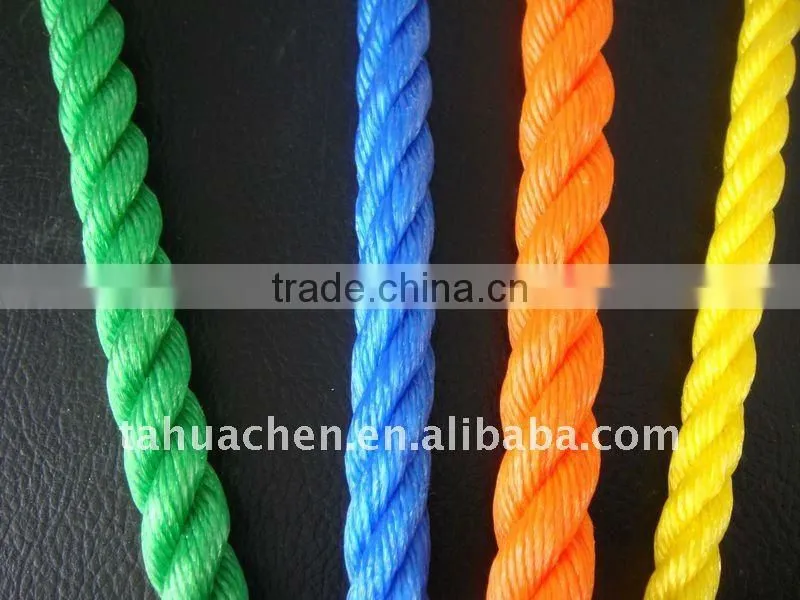 3 strands twist PE color rope