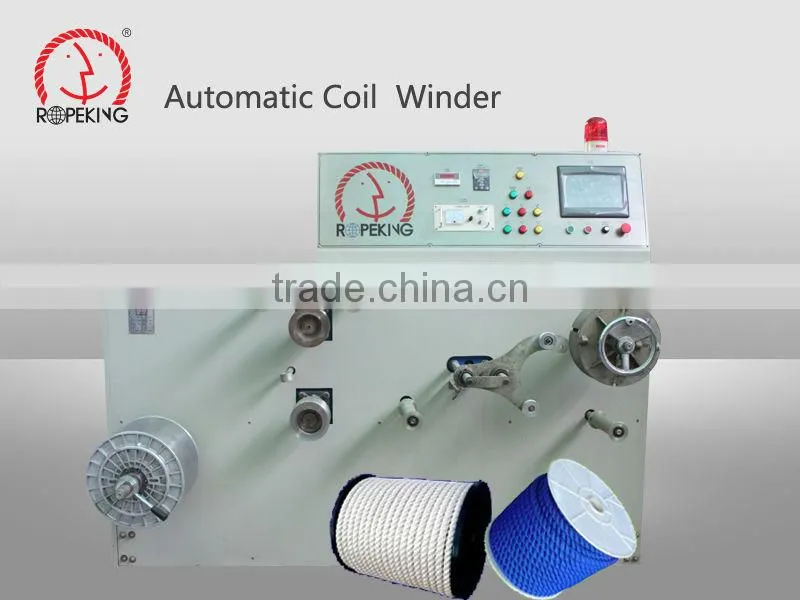 Coil winding machine for rope baler twine coil making machine coiler machine: ropenet15@ropekig.com