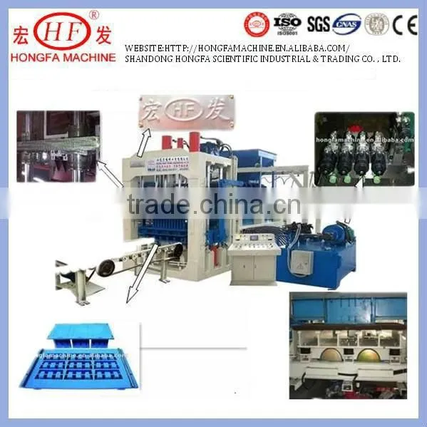 Low price QT8-15C full automatic and hydraulic porous block machine
