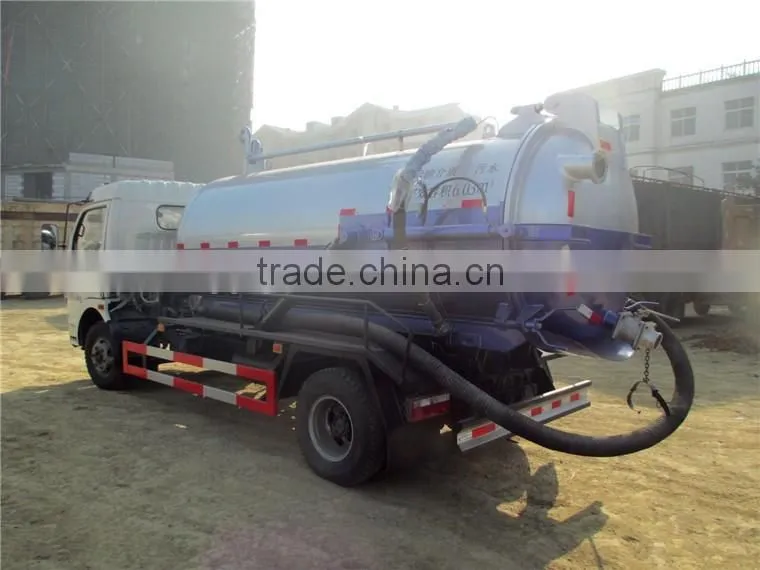 dongfeng 6000L vacuum sewage truck, suction truck for sale