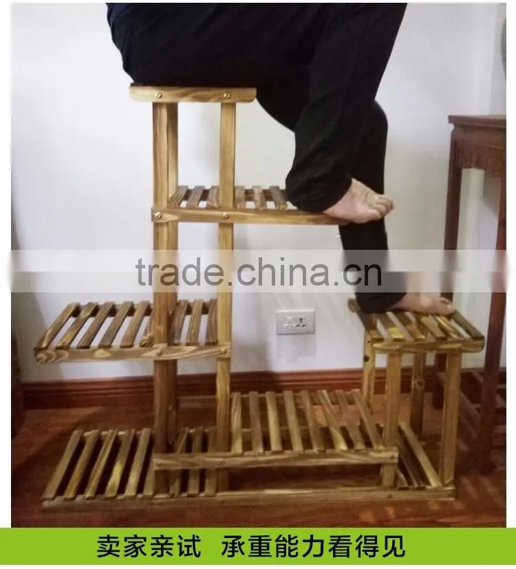 2016 wooden flower pot stand pictures