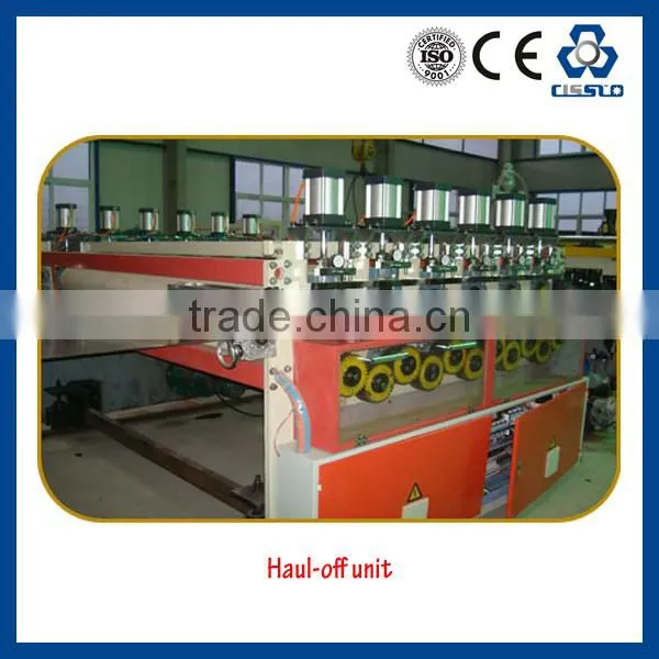 PC HOLLOW WAVING ROOF SHEET MAKING MACHINERY, POLYCARBONATE ROOF SHEET EXTRUDER LINE